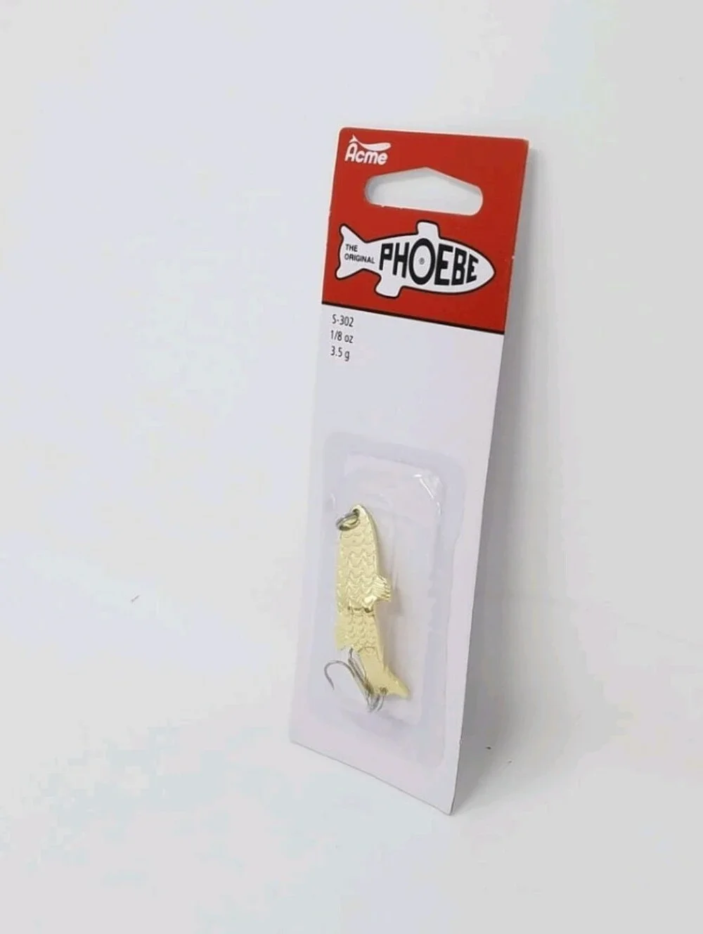 Acme Tackle Phoebe, Fishing Lure Spoon, 1/8 oz., Gold